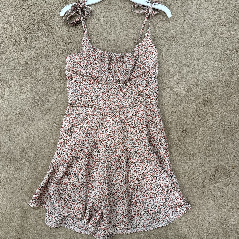 Princess Polly Floral Dress - Pink and White